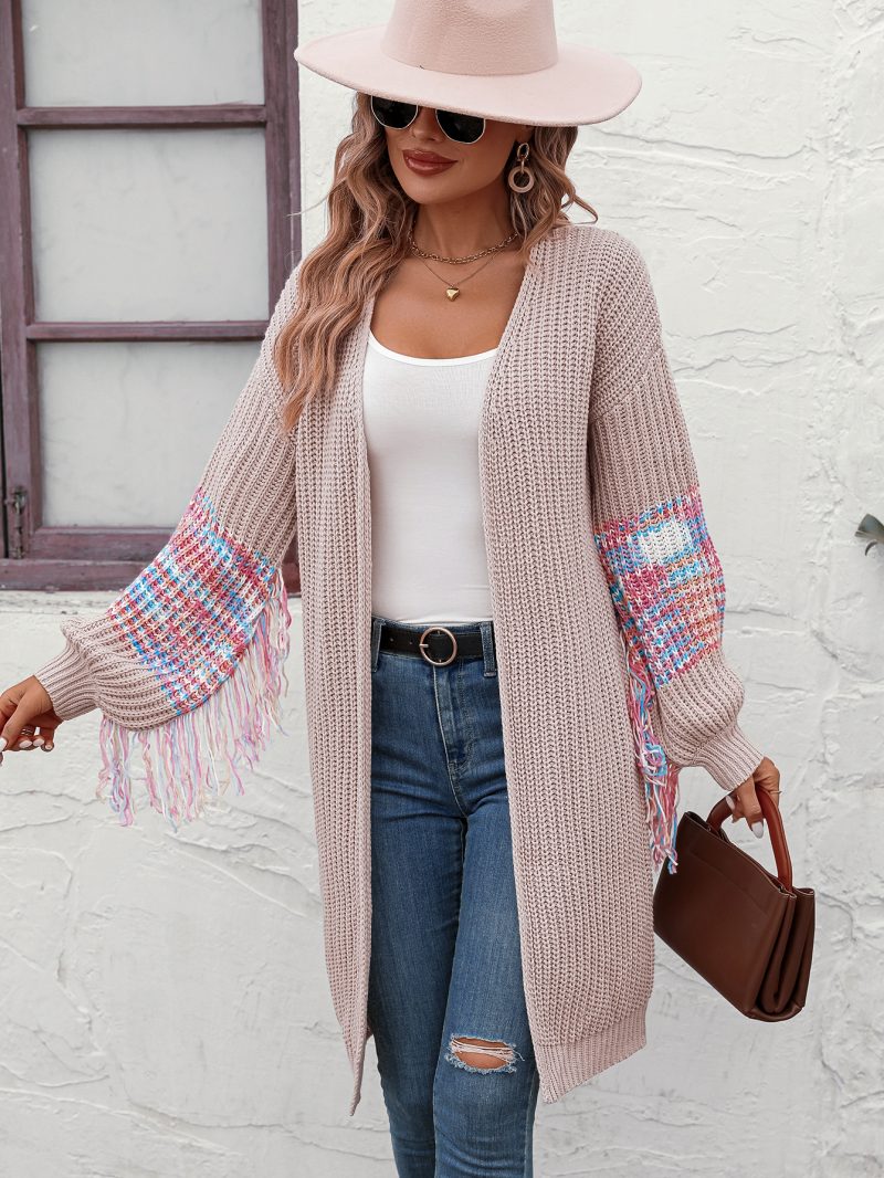 Fringed Knitted Sweater for Women - Image 2