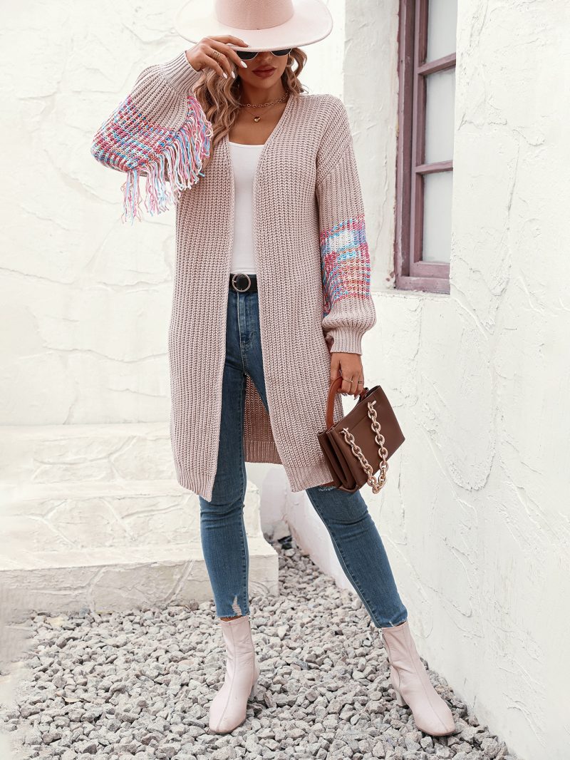 Fringed Knitted Sweater for Women - Image 4