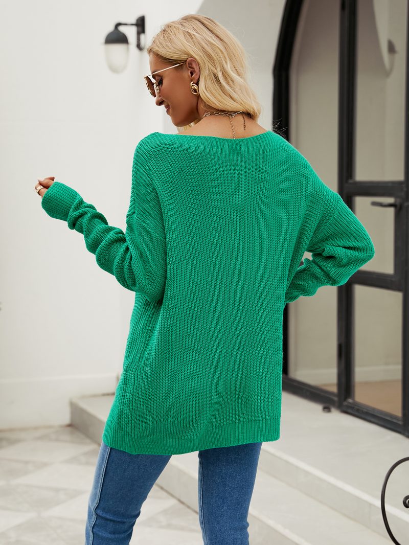 Twisted Rope Knit Pullover - Image 3