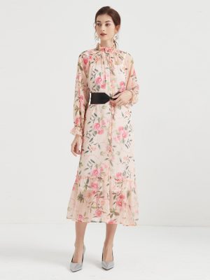 Chiffon Printed Dress Set