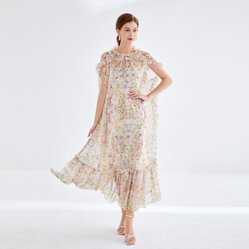 Elegant Fungus Lace Two-Piece Dress