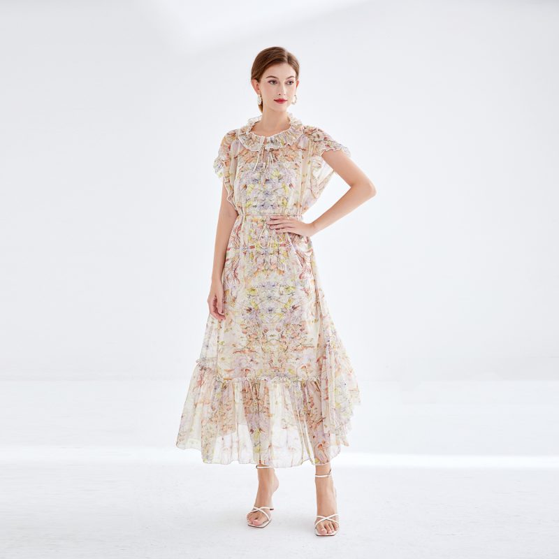Elegant Fungus Lace Two-Piece Dress - Image 3