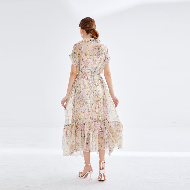 Elegant Fungus Lace Two-Piece Dress - Image 4