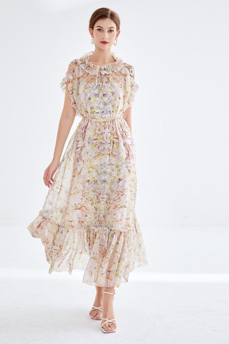 Elegant Fungus Lace Two-Piece Dress - Image 5