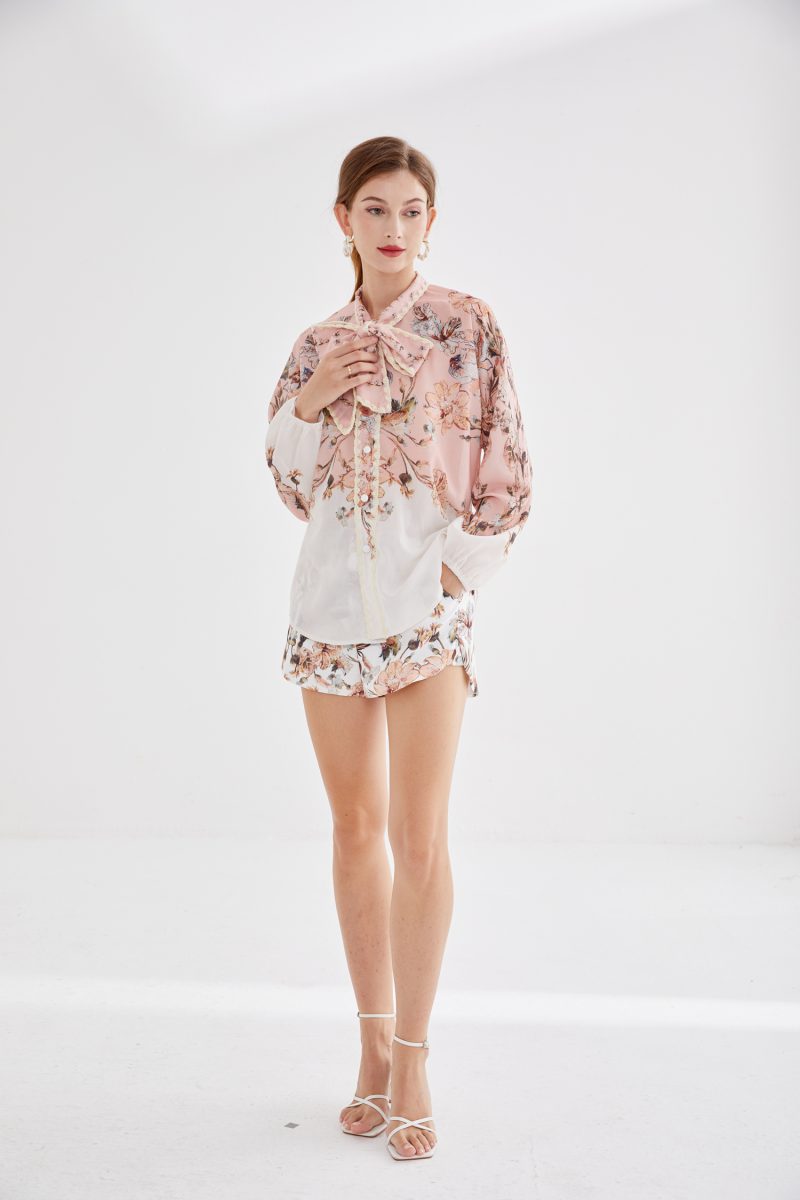 Cotton Linen Lace-Up Two-Piece Set - Image 5