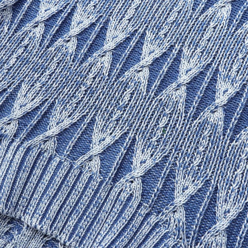 Washed Distressed Short Knitted Sweater Vest Jacket - Image 14
