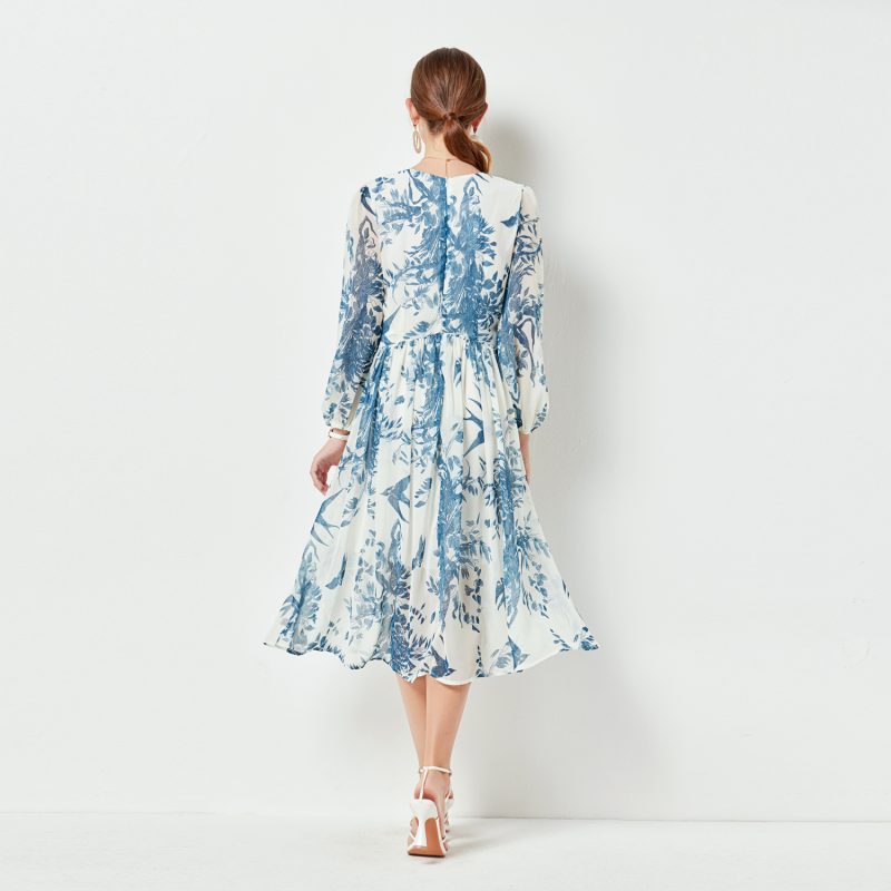 French Style Beaded Midi Dress - Image 5