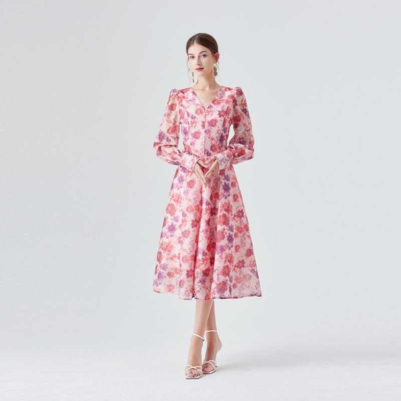 Bustling Purple Kite Midi Dress - Image 3