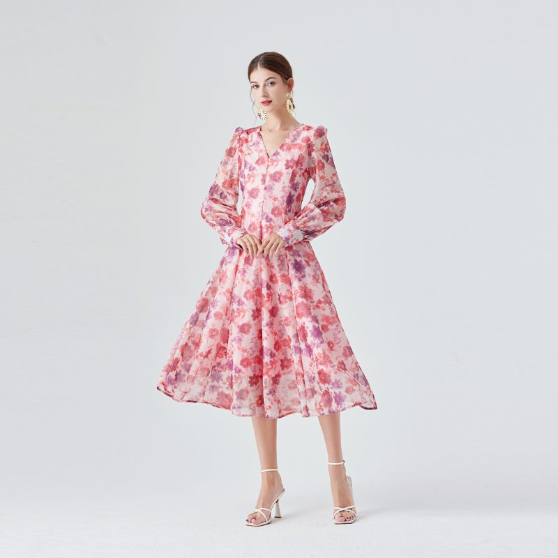 Bustling Purple Kite Midi Dress - Image 4