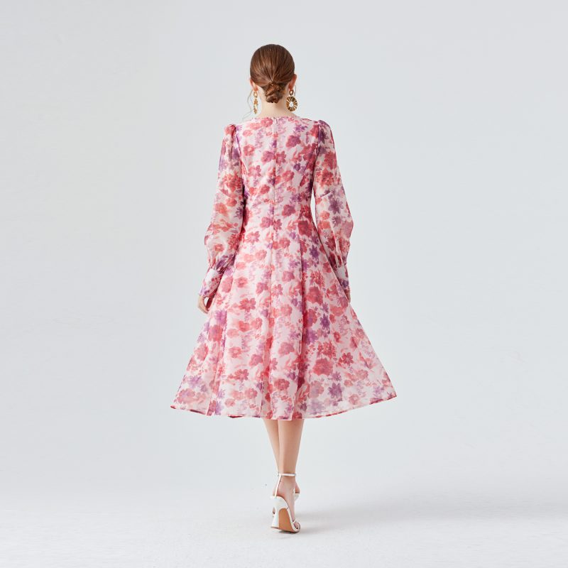 Bustling Purple Kite Midi Dress - Image 5