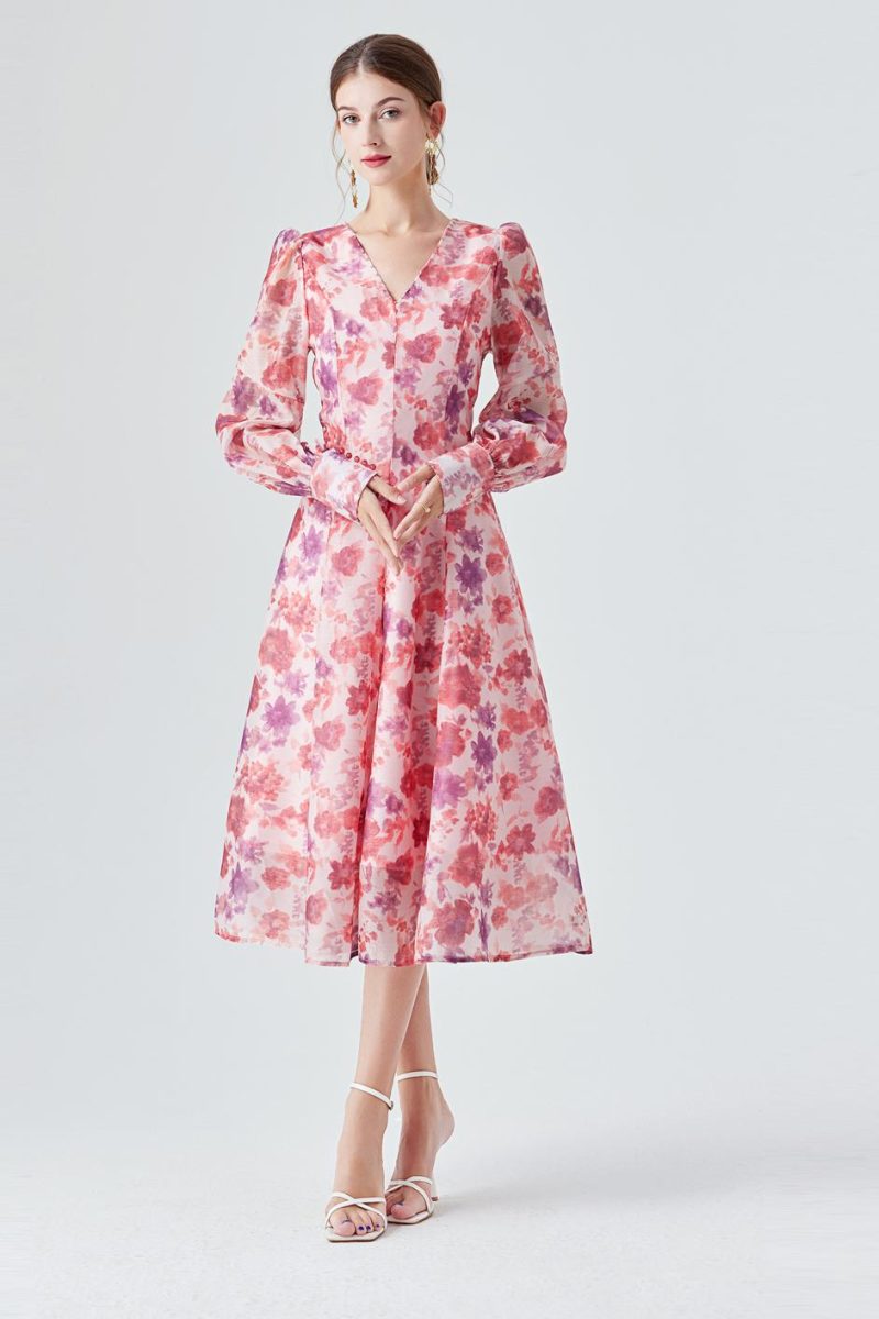 Bustling Purple Kite Midi Dress - Image 6