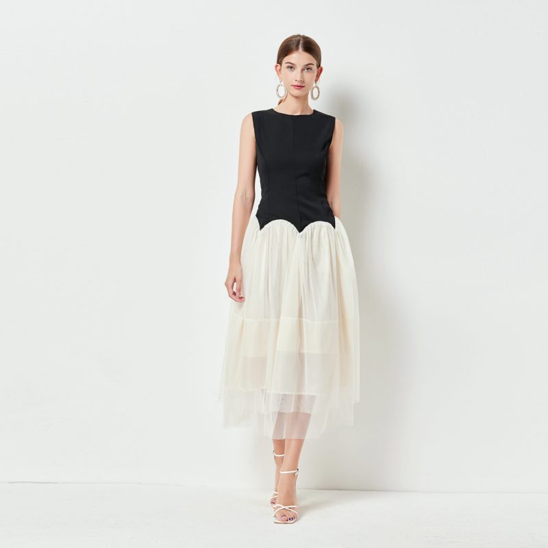 Summer Mesh Large Swing Dress - Image 3