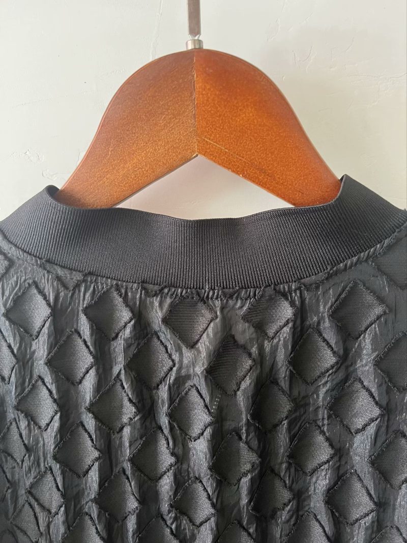 French Transparent Organza Bomber Jacket Coat - Image 7