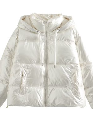 Autumn Winter Hooded Down Jacket Women’s Clothing