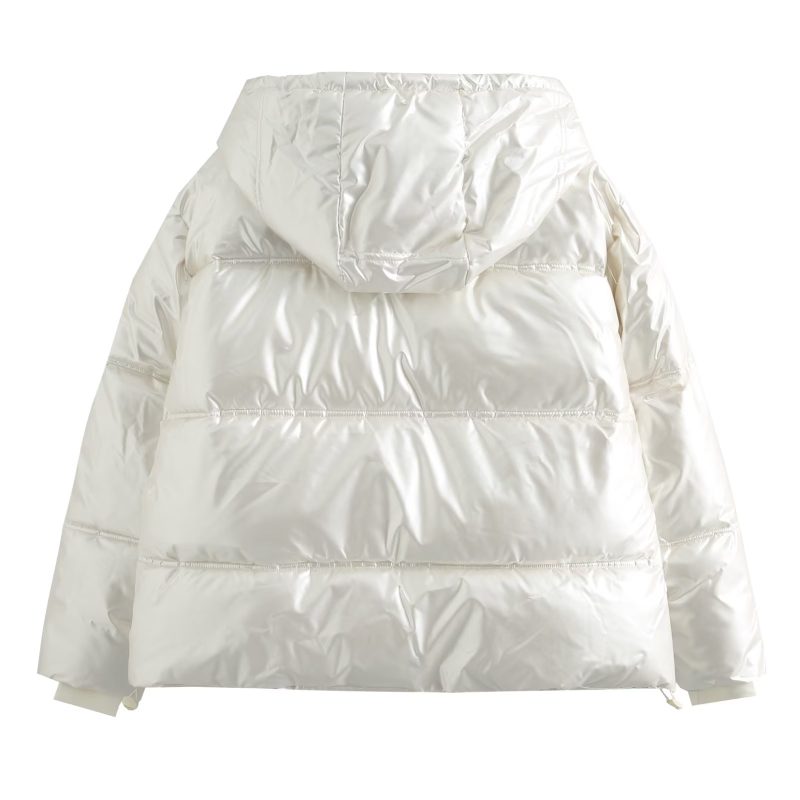 Autumn Winter Hooded Down Jacket Women's Clothing - Image 2