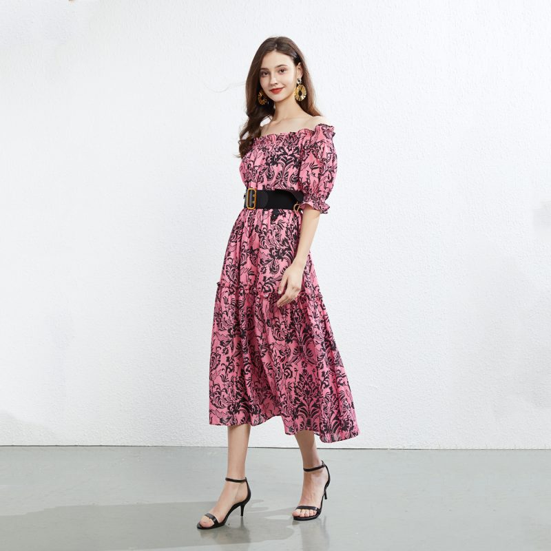 Summer High Waist Swing Dress - Image 2