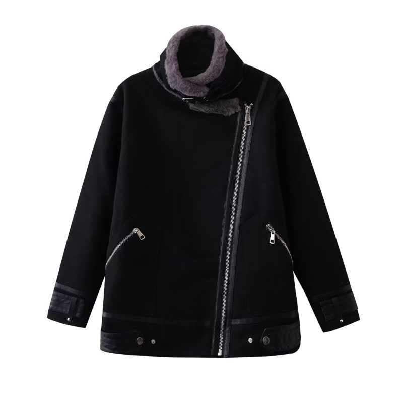 Second Rabbit Fur All-Matching Long Sleeve Jacket - Image 3