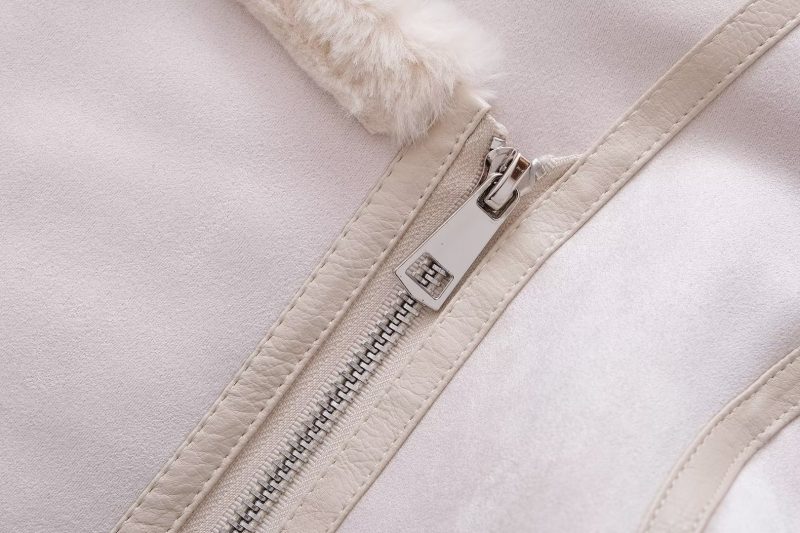 Second Rabbit Fur All-Matching Long Sleeve Jacket - Image 4