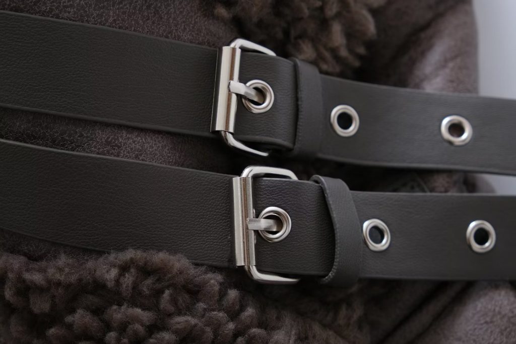 Women's Stand Collar Heavy Industry Faux Jacket - Image 4