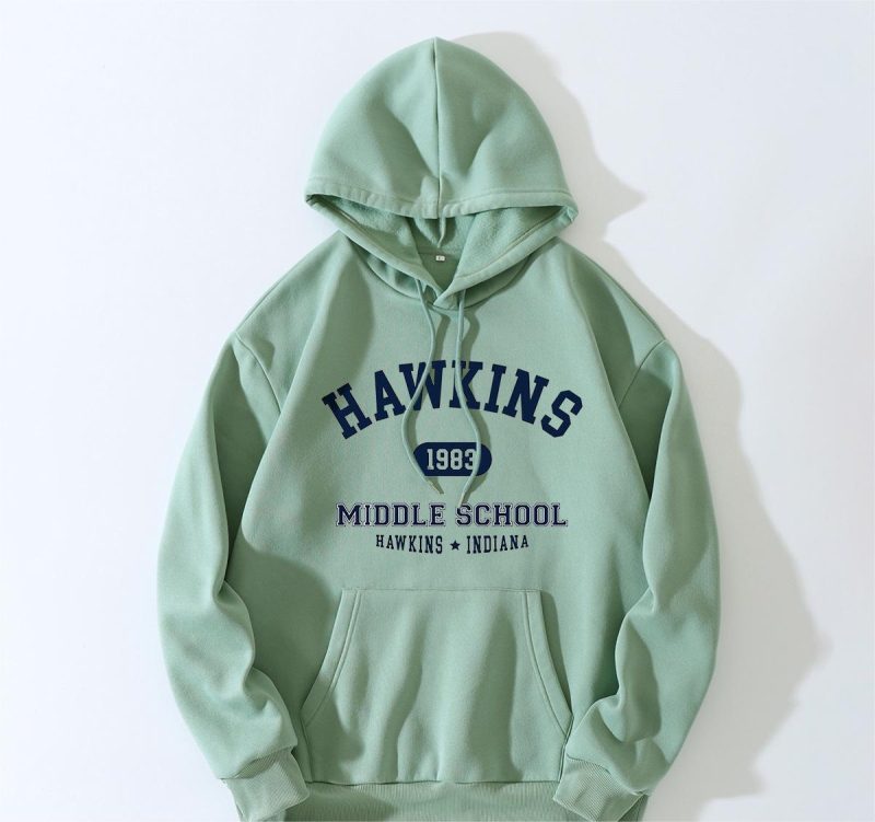 Hooded Fleece-Lined Graphic Pullover - Image 3