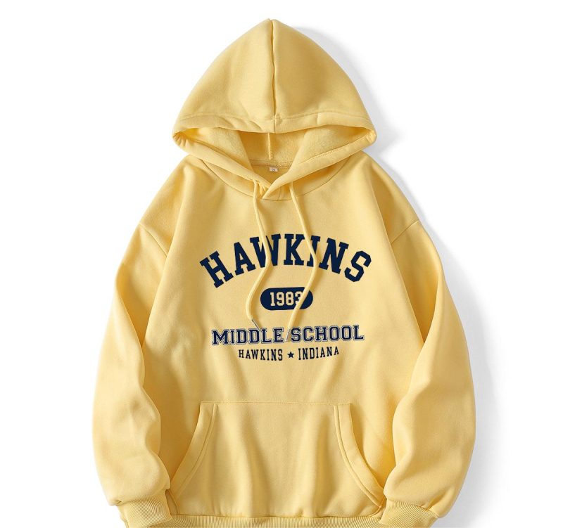 Hooded Fleece-Lined Graphic Pullover - Image 4
