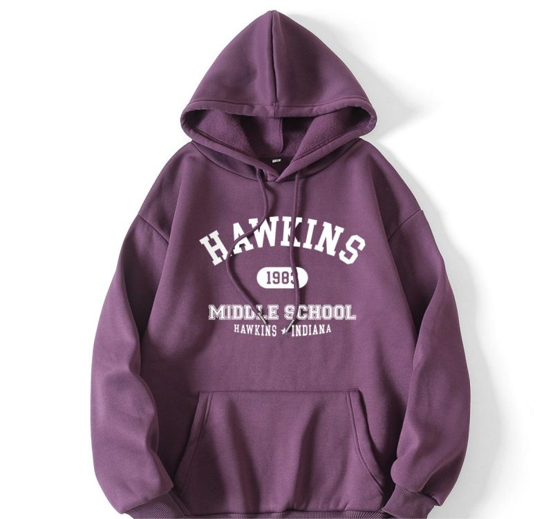 Hooded Fleece-Lined Graphic Pullover - Image 5