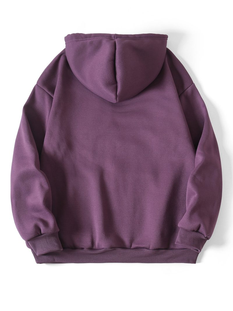 Hooded Fleece-Lined Graphic Pullover - Image 9
