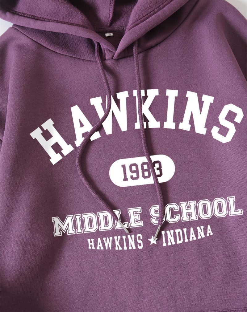 Hooded Fleece-Lined Graphic Pullover - Image 10