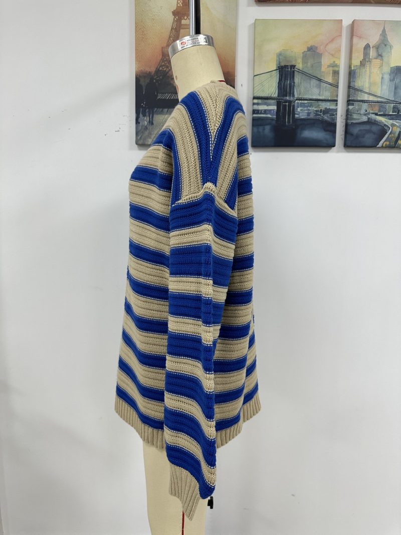 Striped Crew Neck Pullover | Autumn Winter Sweater - Image 14
