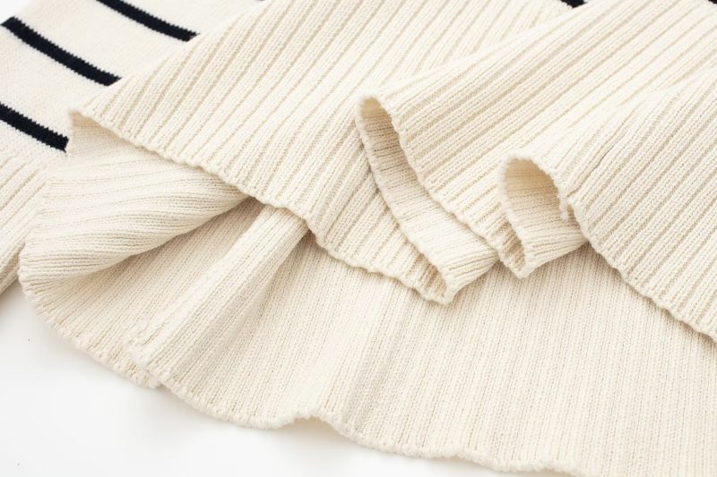 French Striped Long Sleeve Sweater - All-Match Elegance - Image 10