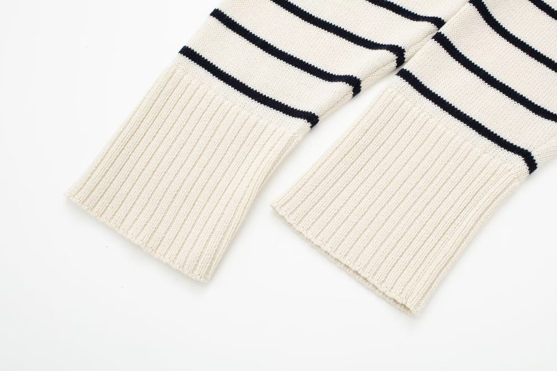 French Striped Long Sleeve Sweater - All-Match Elegance - Image 11