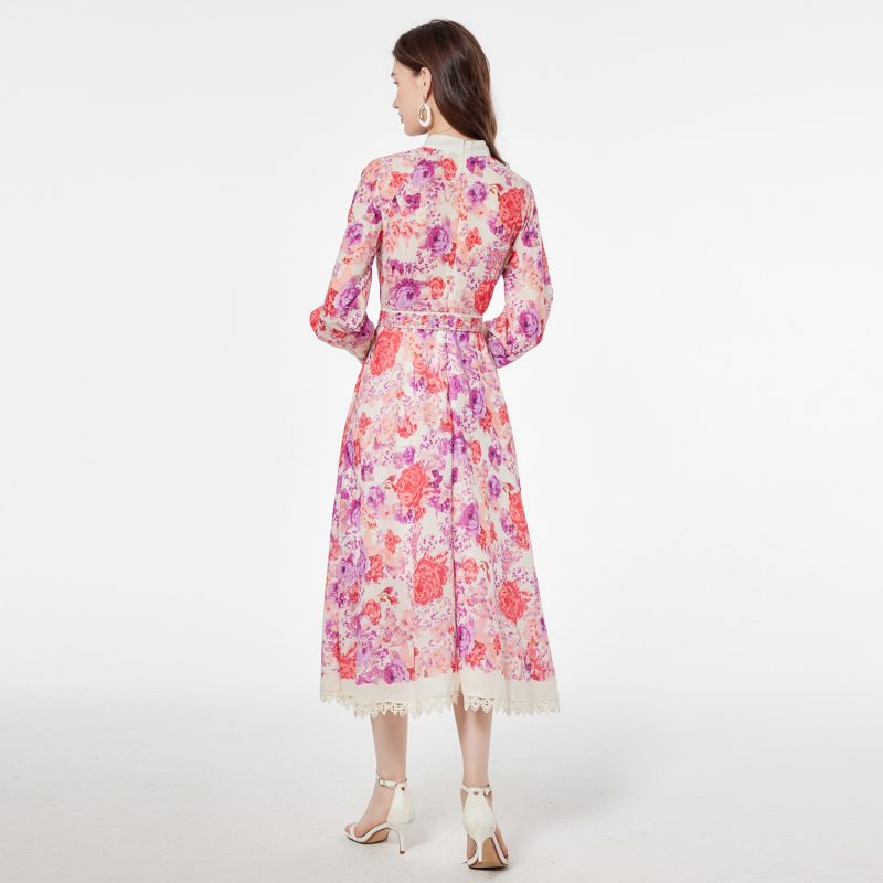 Design Sense Stand Collar Dress - Image 5