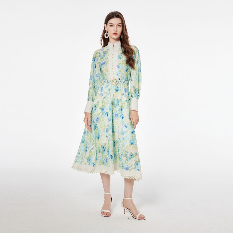 Design Sense Stand Collar Dress - Image 6