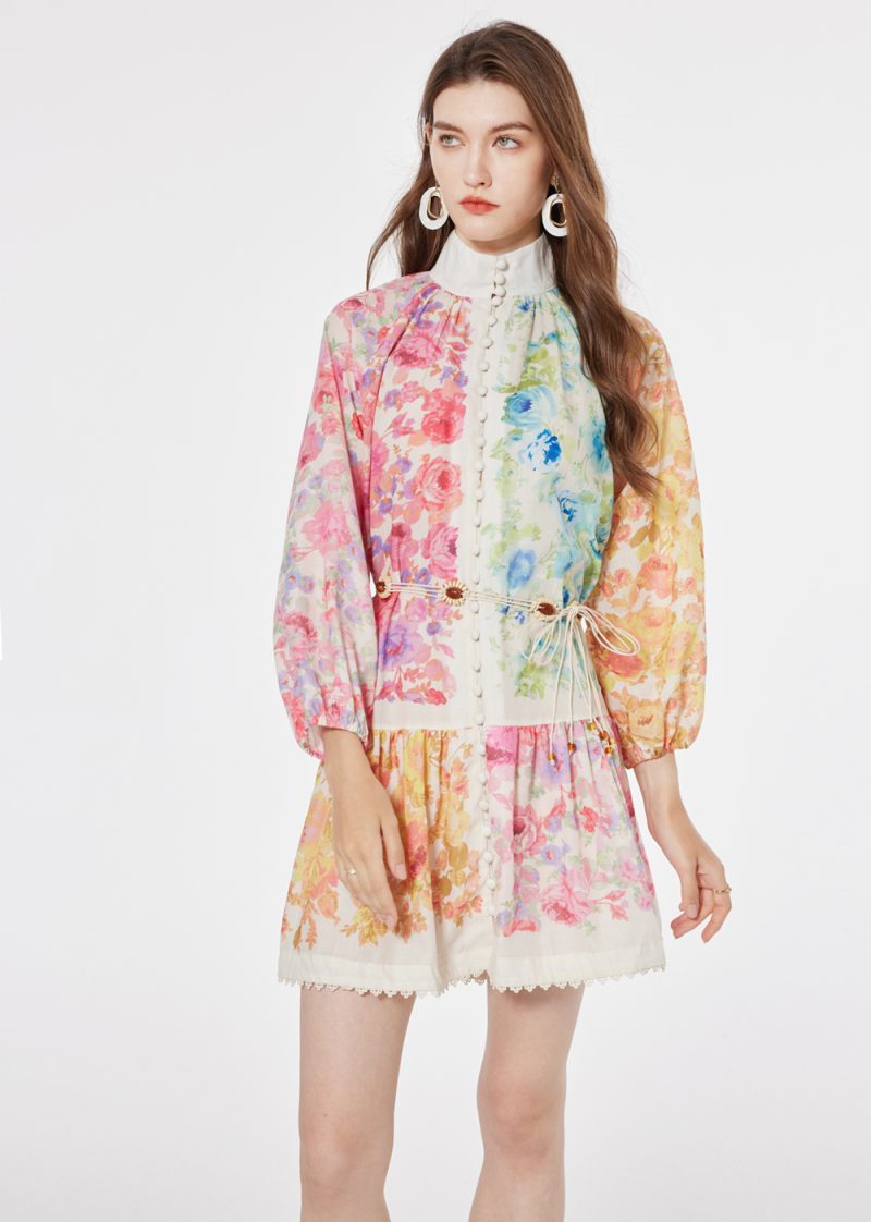 Niche Stitching Elegant Dress