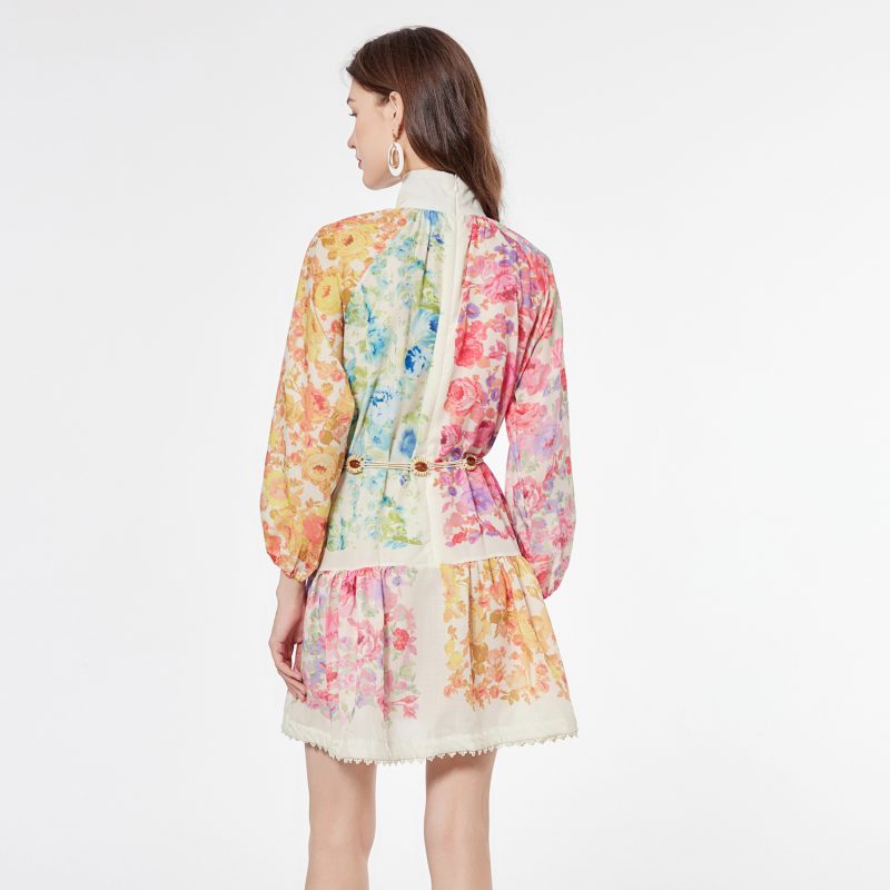 Niche Stitching Elegant Dress - Image 2