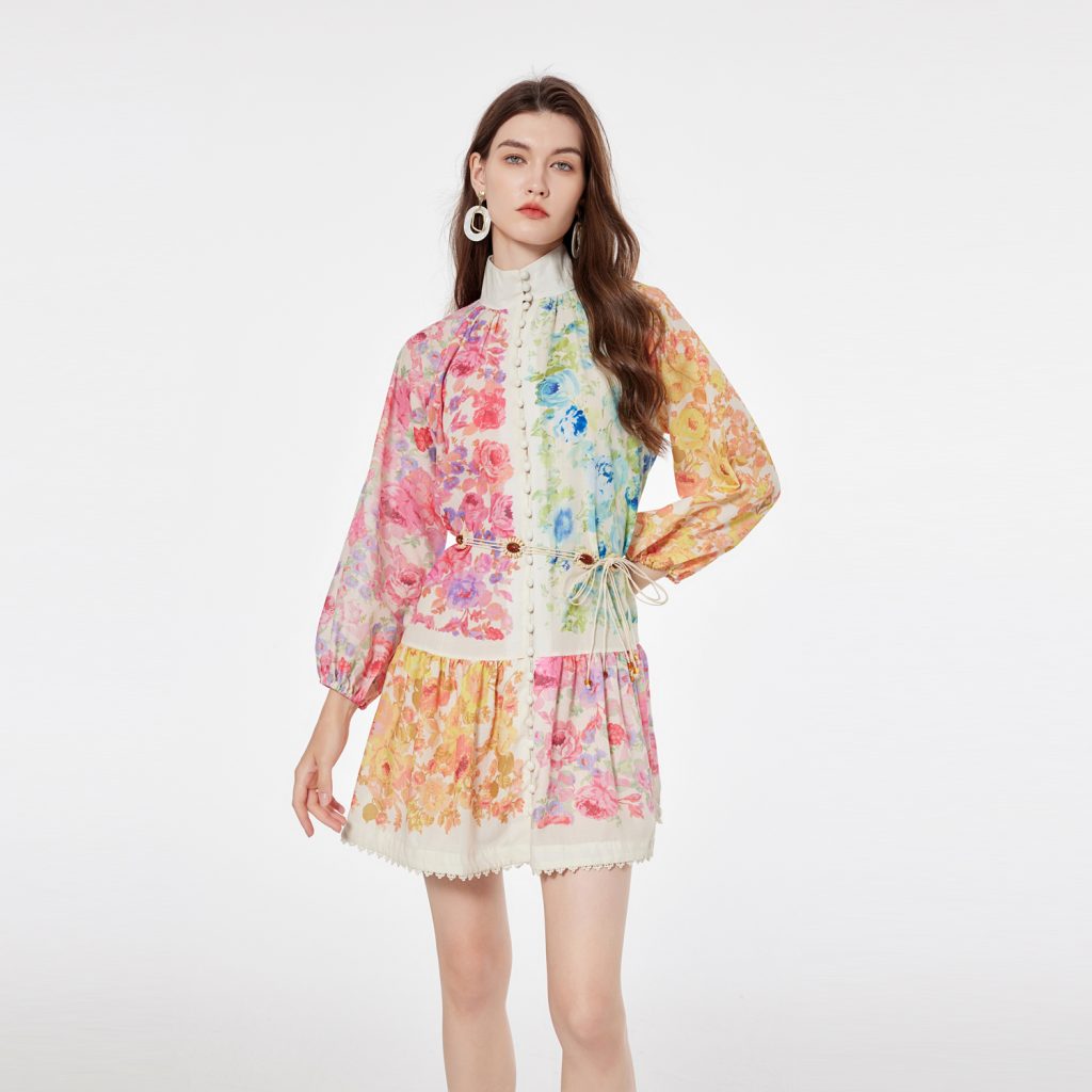 Niche Stitching Elegant Dress - Image 5