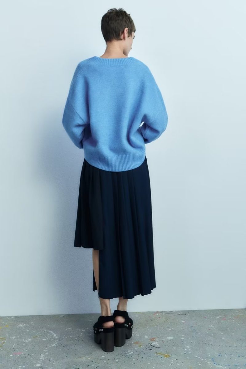V-Neck Long Sleeve Sweater - Soft Autumn All-Match - Image 2