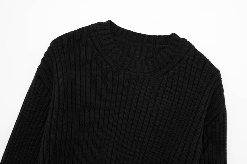 Street Chic Short Knitwear - Fall Holes Design - Image 8