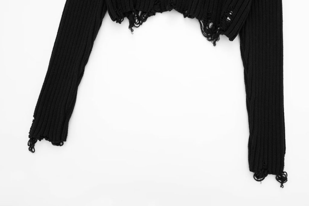 Street Chic Short Knitwear - Fall Holes Design - Image 9