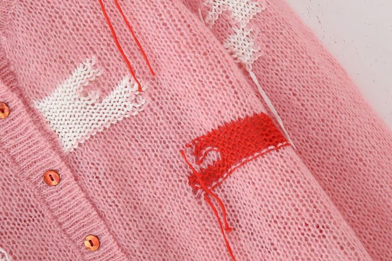 French Jacquard Knit Coat - Image 10