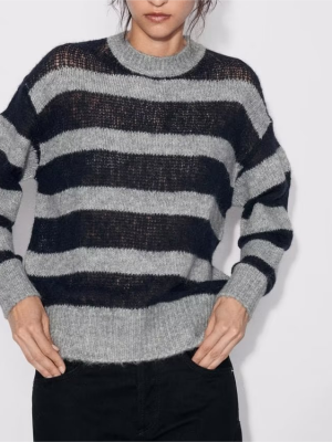 French Striped Sweater – Autumn All-Match Elegance