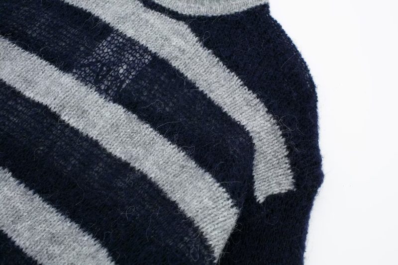 French Striped Sweater - Autumn All-Match Elegance - Image 4