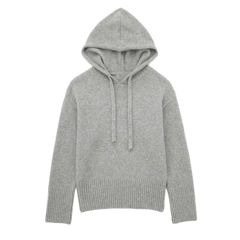 Alpaca Hoodie Blended Yarn Sweater - Image 3