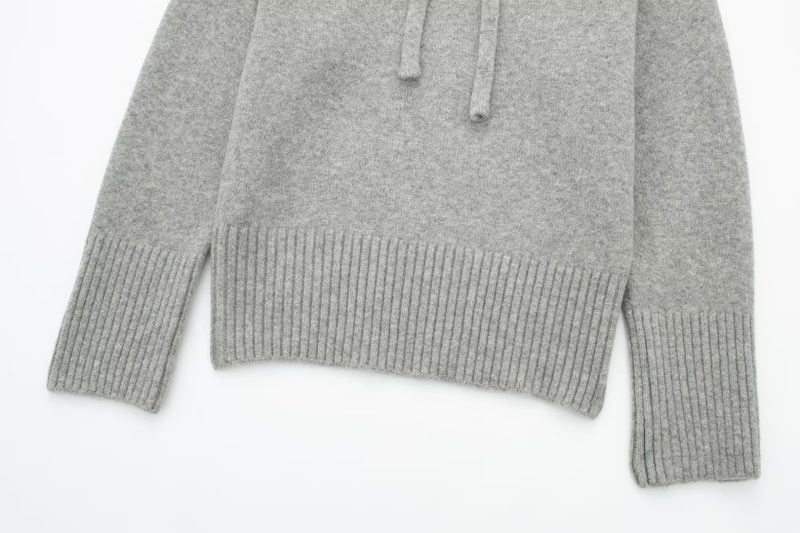 Alpaca Hoodie Blended Yarn Sweater - Image 5
