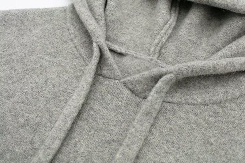 Alpaca Hoodie Blended Yarn Sweater - Image 7