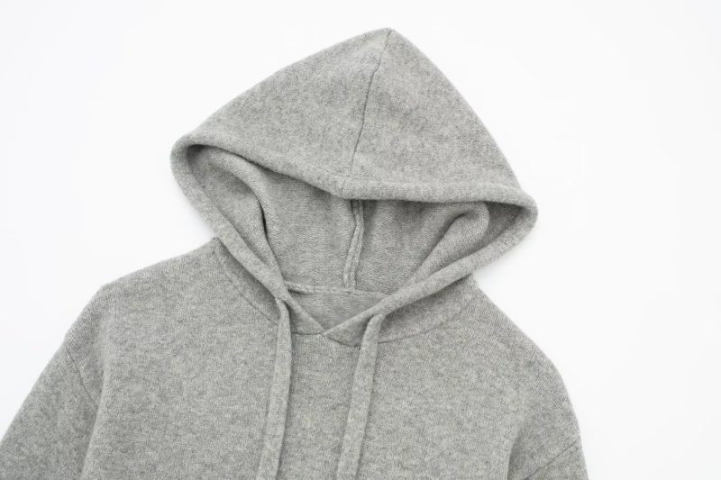 Alpaca Hoodie Blended Yarn Sweater - Image 11