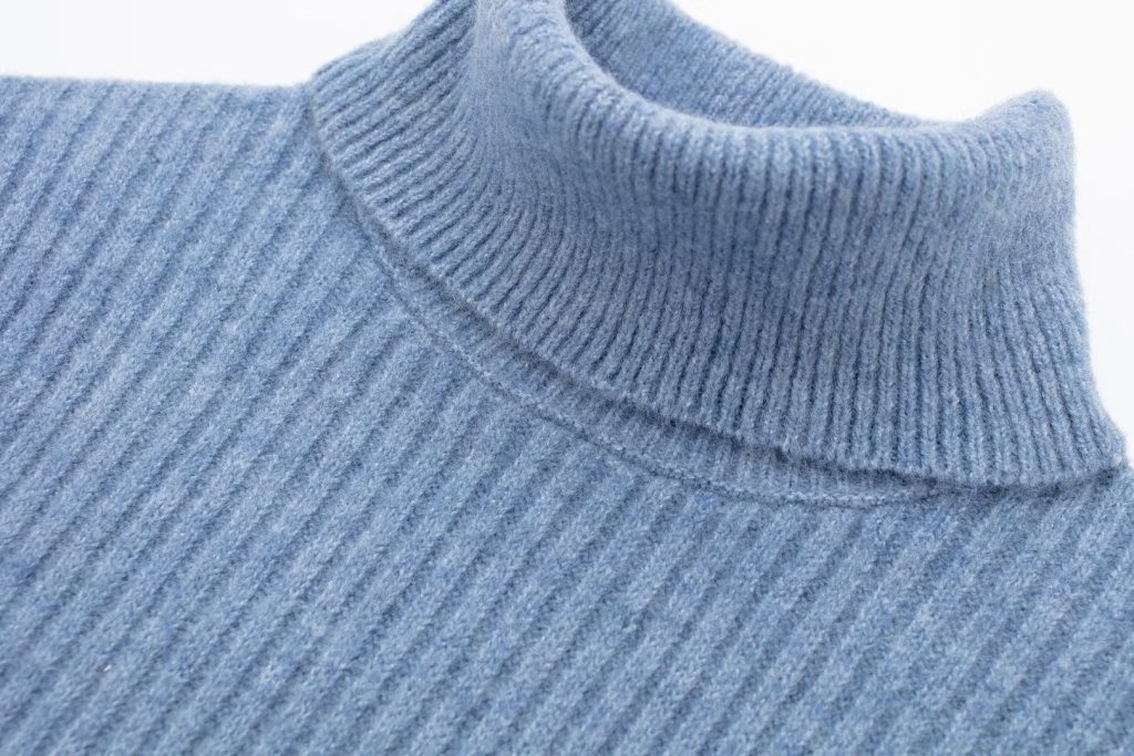Turtleneck Short Sleeve Sweater - Autumn Slim Fit - Image 8