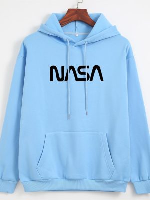 NASA Print Hooded Fleece Coat