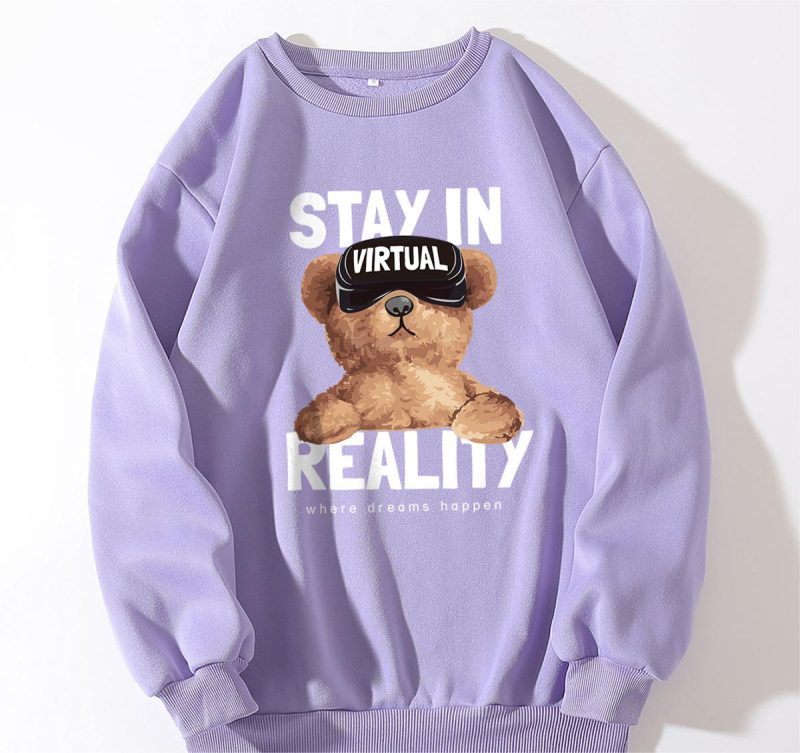 Popular Round Neck Fleece Hoodie - Image 3