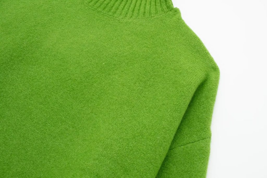 French Stand Collar Knit Pullover - Women's Sweater - Image 10